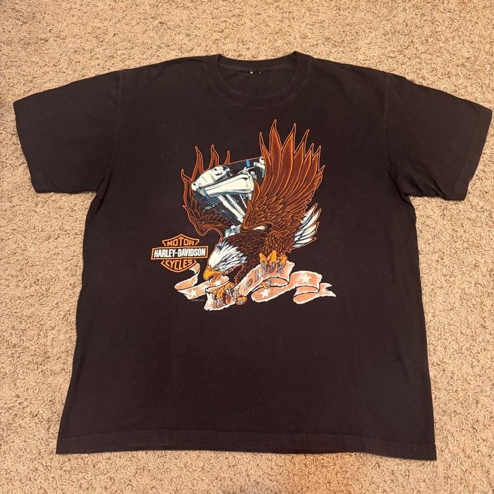 Harley Davidson Apache Junction Arizona Eagle Graphic Tee Black Mens Large 2022